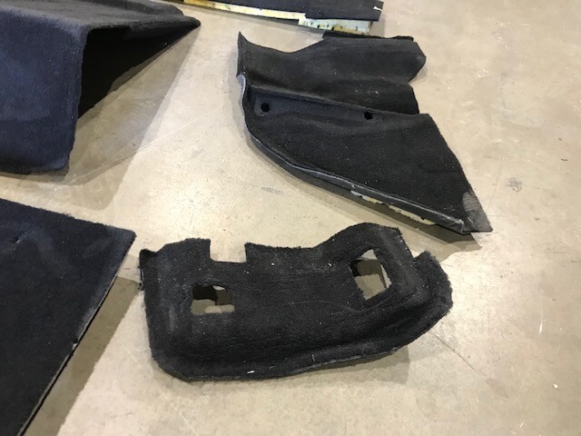 13 LAMBORGHINI GALLARDO LP560 LP550 OEM BLACK CARPET TRIM PANELS 08-15