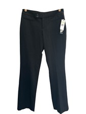 NWT Nine West 4 Straight Womens Black Pants 32.5” Inseam #3687