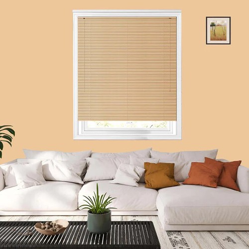 Persianas PVC/madera madera efecto grano ventana veneciana oficina hogar fácil ajuste - Imagen 23 de 72