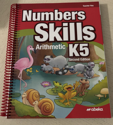 Abeka Numbers Skills K5 Teacher Key Kindergarten Arithmetic  NEW