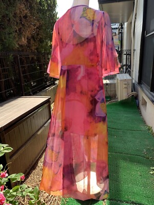 Feminine Flowy Light Floral Sheer Wrapped around Beach Summer Sundress Petite | eBay Feminine Flowy Light Floral Sheer Wrapped around Beach Summer Sundress Petite | eBay