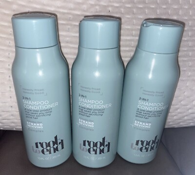 ROOT TO END 2-In-1 Shampoo Conditioner Lot 3 w/ Strand Reviving 13 Oz Each NEW