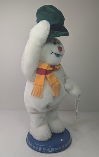 Gemmy Christmas Spinning Snowflake Frosty the Snowman *Partially Works* 2004 - Picture 3 of 8