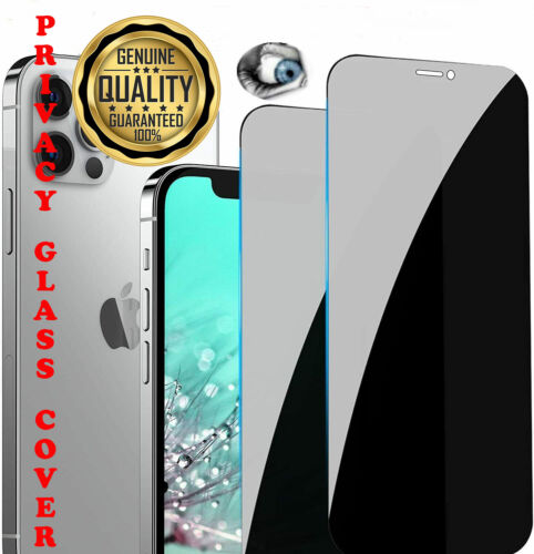Privacy Anti-Spy Tempered Glass Screen Protector For iPhone XR 11 13 14 Pro Max - Picture 1 of 6