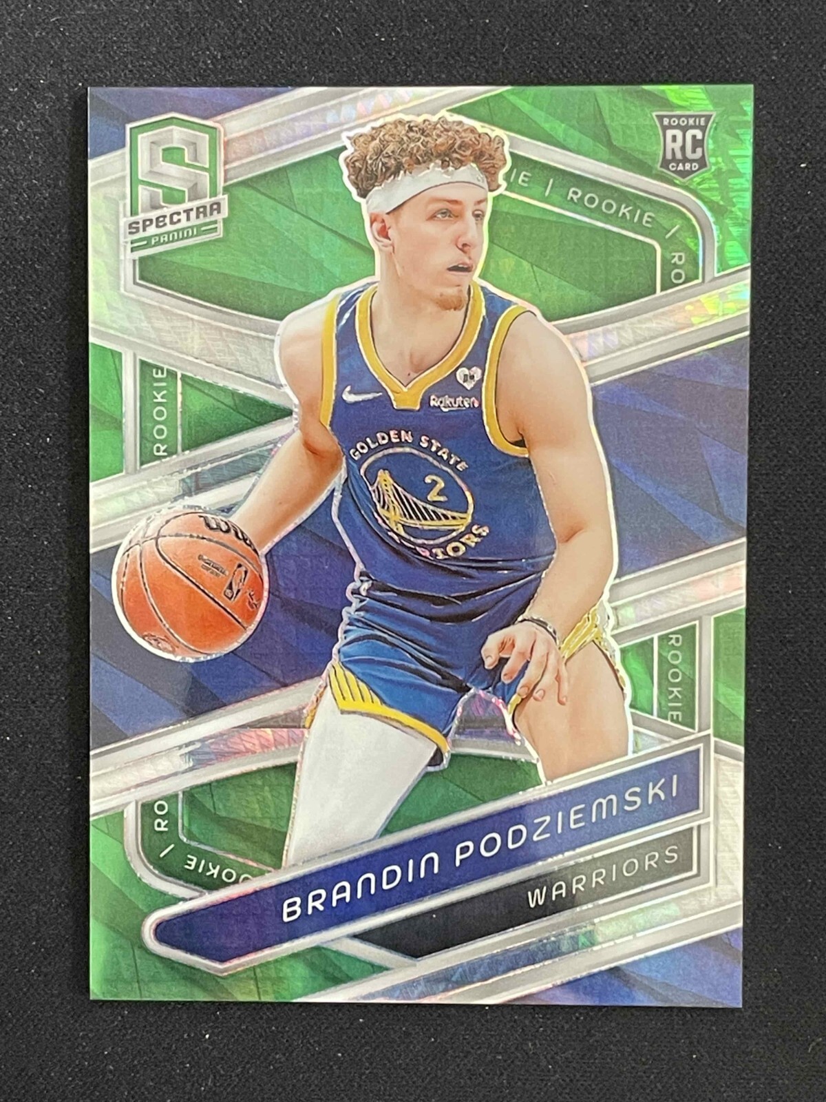 Brandin Podziemski 2023-24 Panini Spectra RC Hyper Prizm 37/75 #146