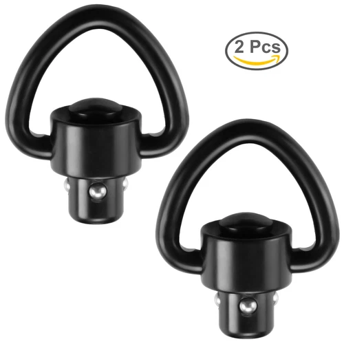 2 PCS D-Loop Quick Detach Set 1" Heavy Duty QD Sling Swivels with Push Button - Picture 13 of 13