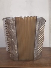 Antica Fisarmonica Ariston CASTELFIDALDO Color Argento 80bassi Vintage Accordion