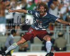 Alexi Lalas signed Team USA Soccer World Cup 8x10 photo #2