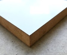 MDF Panel Board High Gloss Acrylic Faced Anti Scratch White Cut to Size 18mm