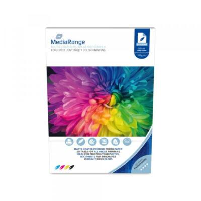 500 Mediarange Blatt Fotopapier DIN A4 matt einseitig 105 g/m²