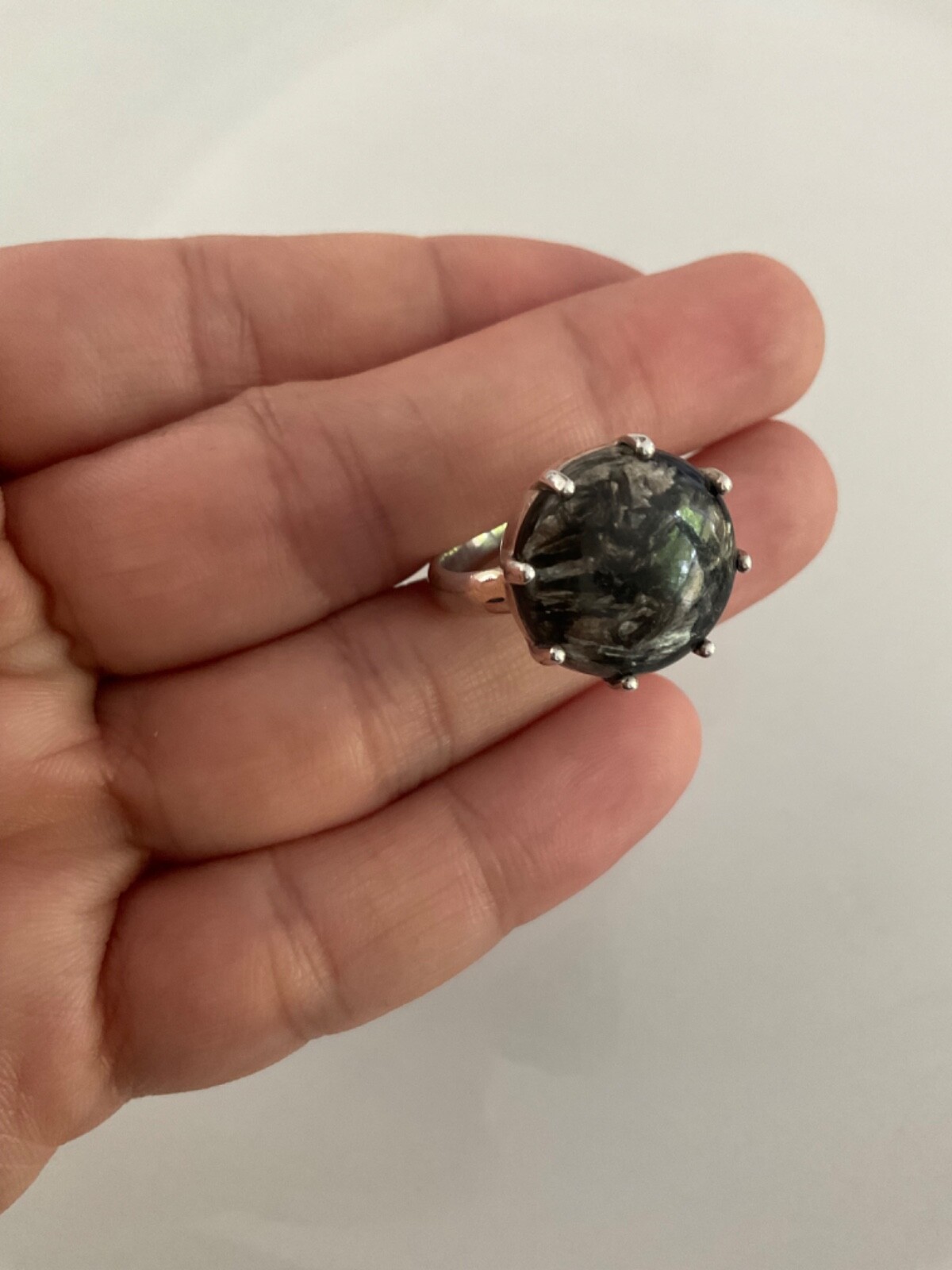 925 solid sterling silver hallmarked black cockta… - image 2