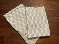 Land Of Nod/Crate Kids Aqua Grey Acorn Print Well Nested 2 Pc Crib Sheets