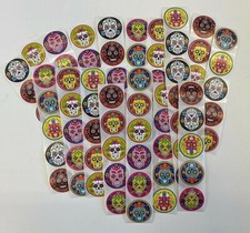 100 Day of the Dead Sugar Skulls stickers D a de Muertos party favor craft seal
