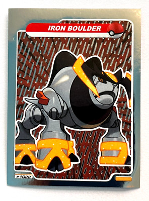2025 POKEMON GOLD & SILVER Gigamax Sticker #216 IRON BOULDER Peru Edition
