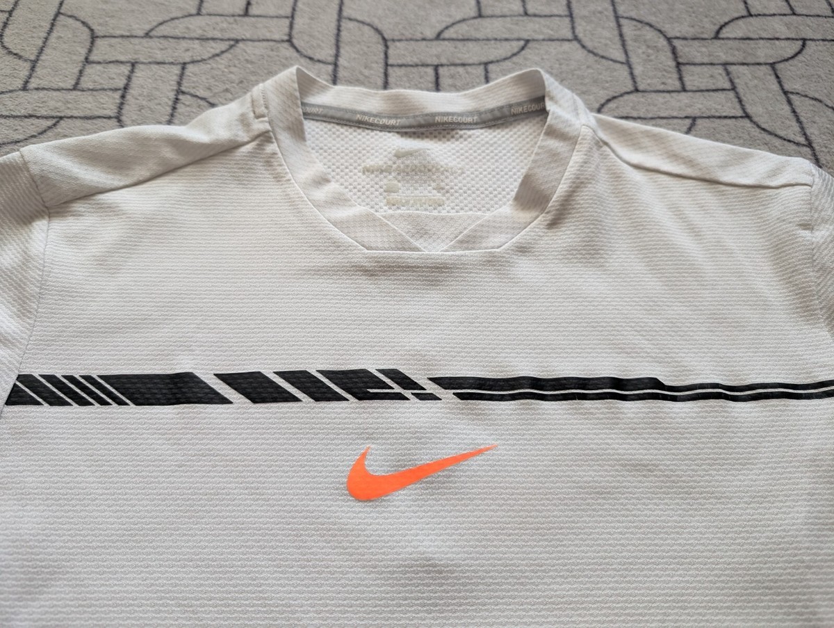 ○ RARE NADAL AUSTRALIAN OPEN 2017 TENNIS WHITE SHIRT NIKE