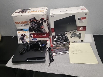 Sony PlayStation 3 160GB Killzone 3 Bundle 28 Games 17 Download To The Console 