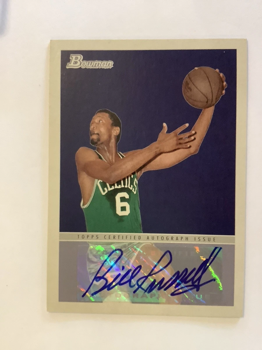 Topps Bill Russell Basketball Autographed Sports Trading Cards