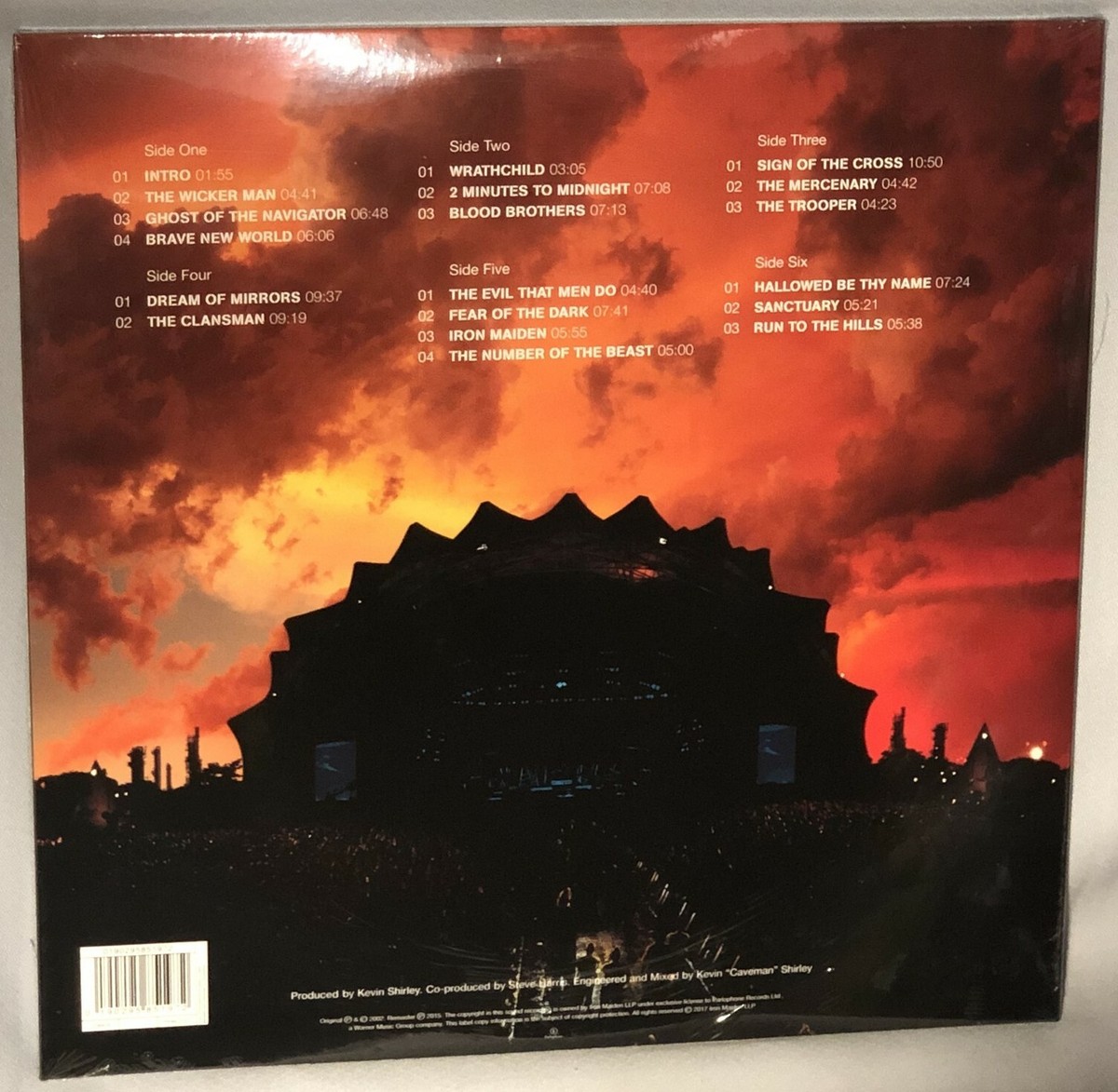 LP IRON MAIDEN Rock In Rio (3LP 180g Vinyl, 2015) NEW MINT SEALED