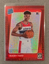 2021-22 Donruss Optic Basketball #187 Isaiah Todd Red Choice Prizm Rated Rookie