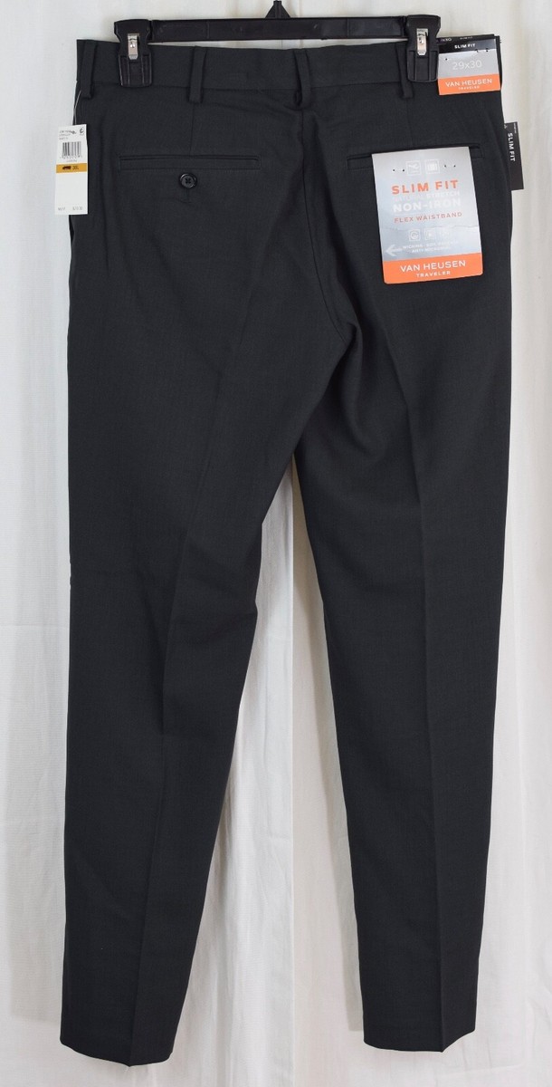 men's van heusen slim-fit traveler dress pants Temp Control Stretch Pants