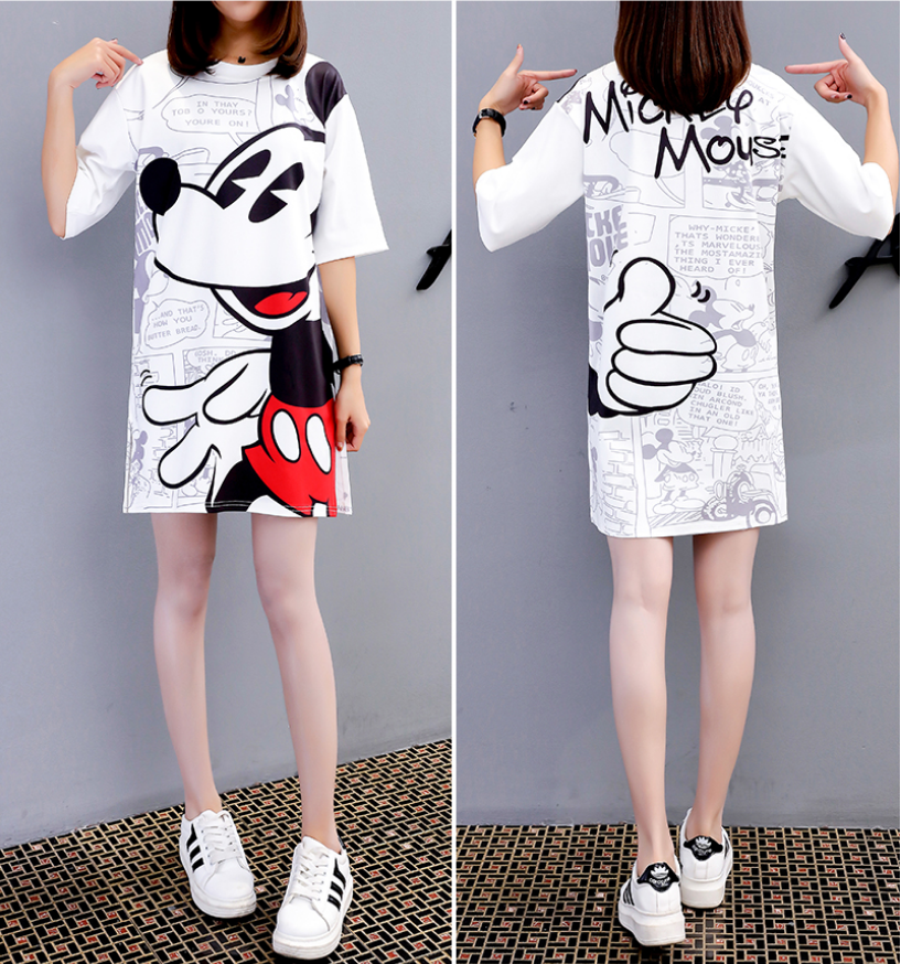 womens mickey mouse t shirt dress