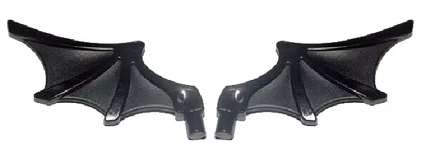Lego 2 New Black Minifigure Wings Bat Style Halloween Pieces Parts