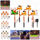 Decoration Solar Garden Lights Solar Light LED Light Glowing Christmas Stake NEW