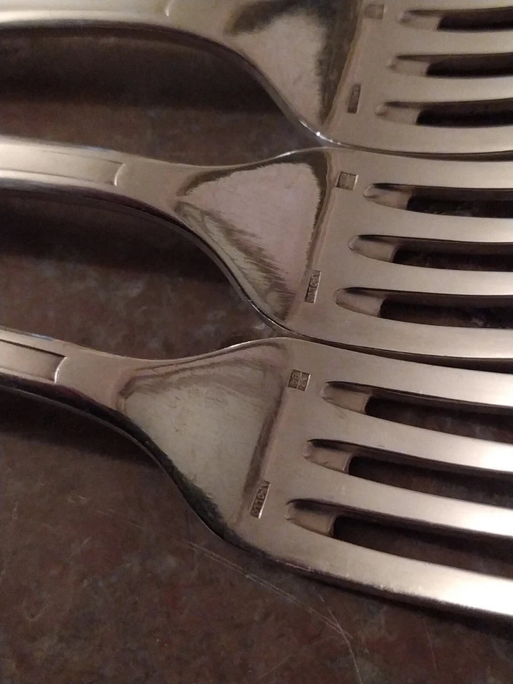 Ménagère 24 Pièces Couverts de Table ART DECO Orfèvrerie Apollo Métal Argenté - Photo 3/4