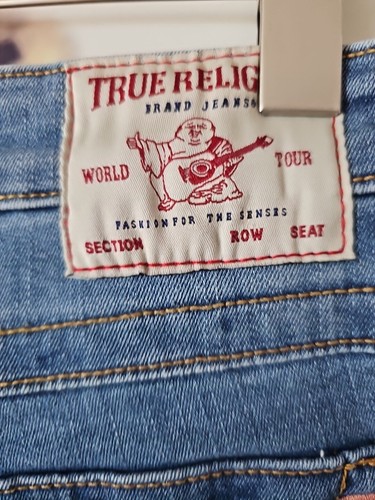TRUE RELIGION Women's Billie Mid Rise Straight Leg Light Wash Jeans W30 JT01 - Picture 7 of 10
