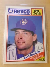 1988 Topps Revco #20 PAUL MOLITOR Milwaukee Brewers Baseball Card, 3rd Base (NM)