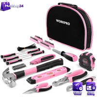 Werkzeugset 103-Teilig In Rosa Mit Tasche FüR Diy-Handwerker