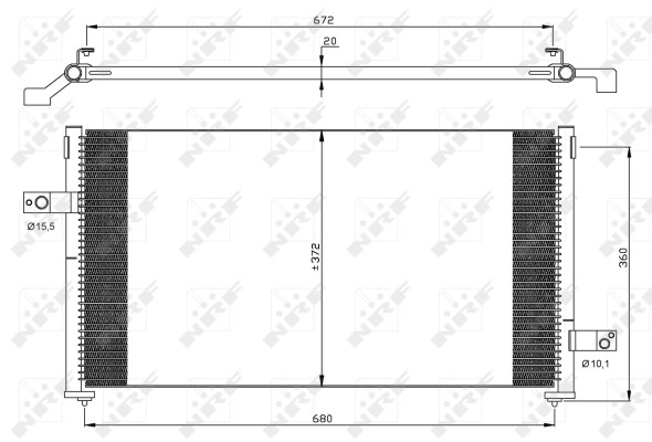 Nrf 35877 Kondensator, Klimaanlage Subaru 73210FC050-image