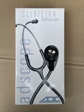 CLINICIAN STETHOSCOPE Adscope 603 Black Tube 30" inch 603BK adc damaged box NEW