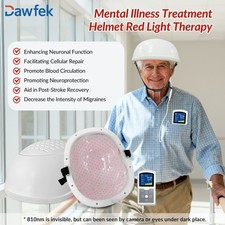 Rechargeable 810nm Infrared Light Therapy Helmet for Brain Function Home Use