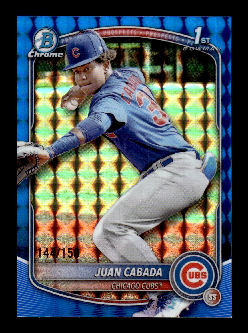 Juan Cabada 2025 Bowman Chrome Prospects #BCP-207 Blue Geometric 150