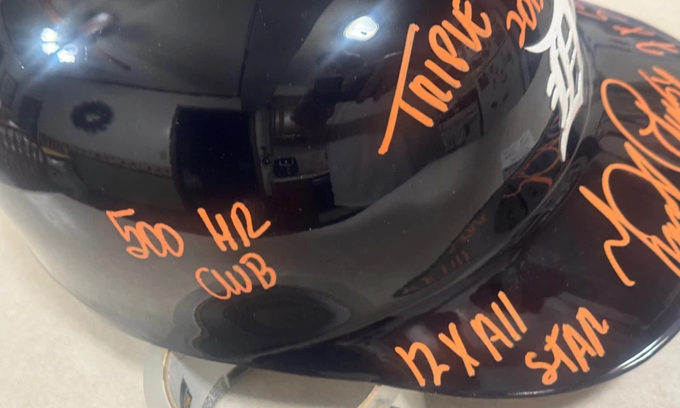 Detroit Tigers MIGUEL CABRERA Signed Full Size Authentic  Batting Helmet JSA - Image 2 of 4