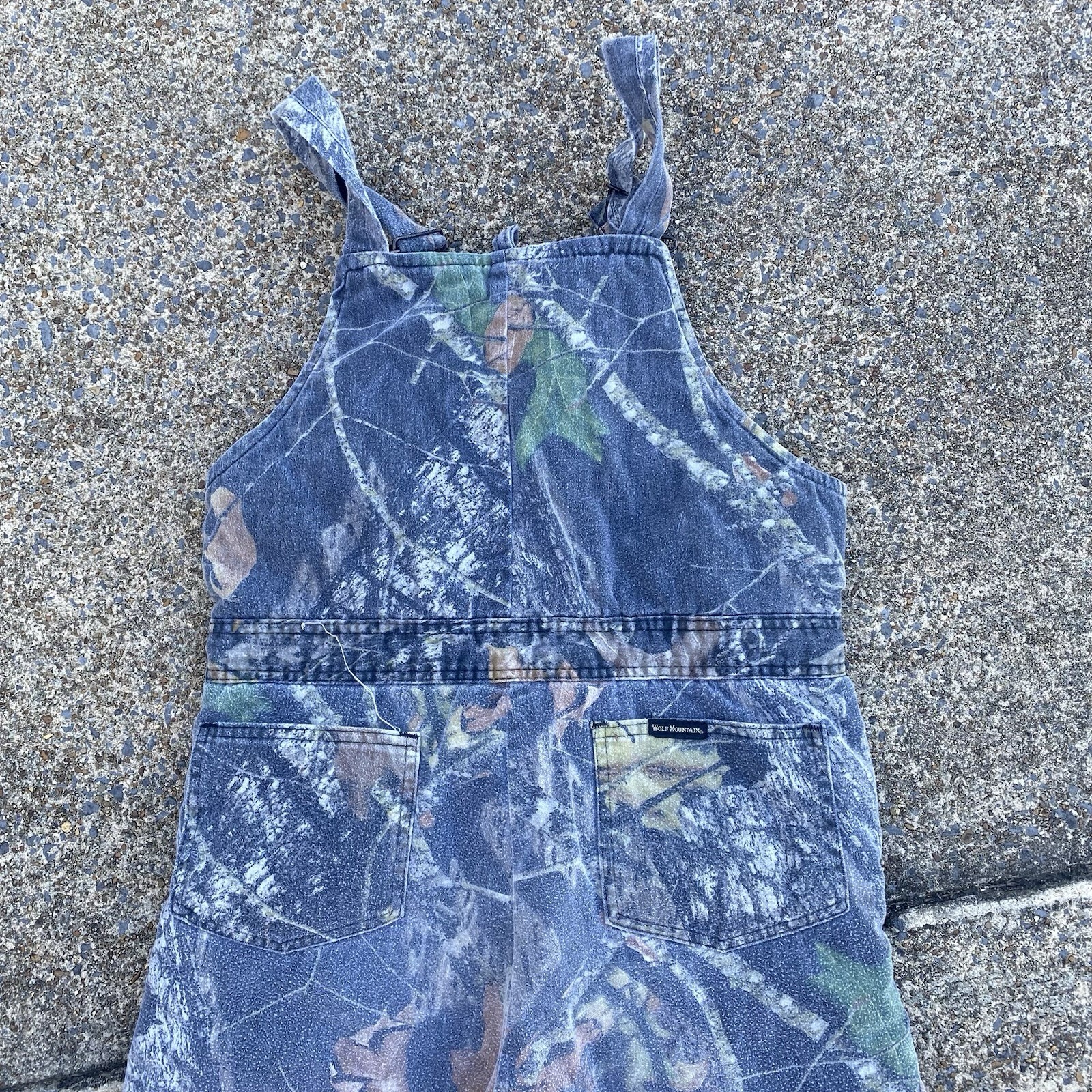 Wolf Mountain Hardwoods Camo Bib Overalls Insulated Hunting Size 32 X 28 See Pic