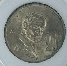 1981 Estados Unidos Mexicanos 20 Centavos Coin Francisco Madero