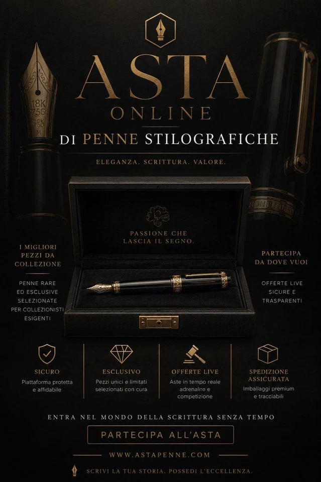 PENNE STILOGRAFICHE ANNI 70/80 FONDO DI MAGAZZINO