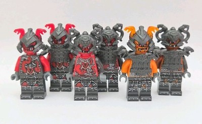 Lego Ninjago Hands of Time Vermillion Minifigure Lot - 6 Ninja Villain Figures