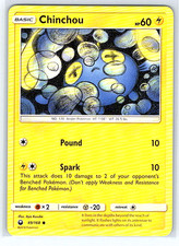 Carta Pokemon Chinchou 49/168 Tempesta Celeste NM o LP