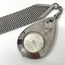 Seiko 21-7020 Pocket Watch Hand-Wind Silver Teardrop Diashock Used