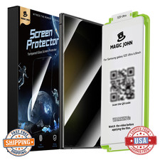 Magic John 2-Pack S23 Ultra Privacy Screen Protector Ceramic Film 7H Hardness