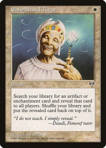 Enlightened Tutor Uncommon Mirage Magic: The Gathering MP - product listing photo