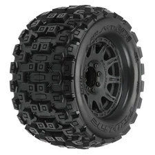PRO1012710 Pro-Line 1/8 Badlands MX38 F/R 3.8" MT Tires Mounted 17mm Black  Raid