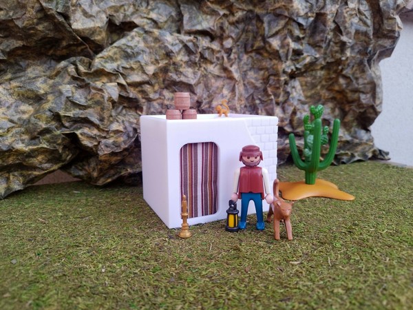Casa egipcia Playmobil customizada