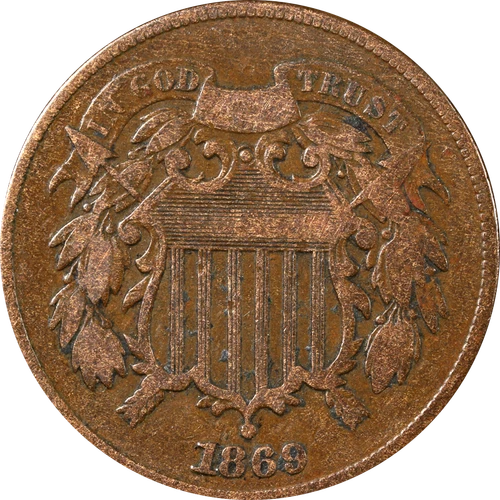 1869-P Two Cent Piece — photo from another recent sale