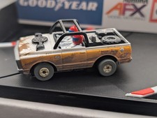 AUTOWORLD OFF ROAD SERIES 1970 CHEVY BAJA BLAZER HO SLOT CAR DIRTY YELLOW/WHITE