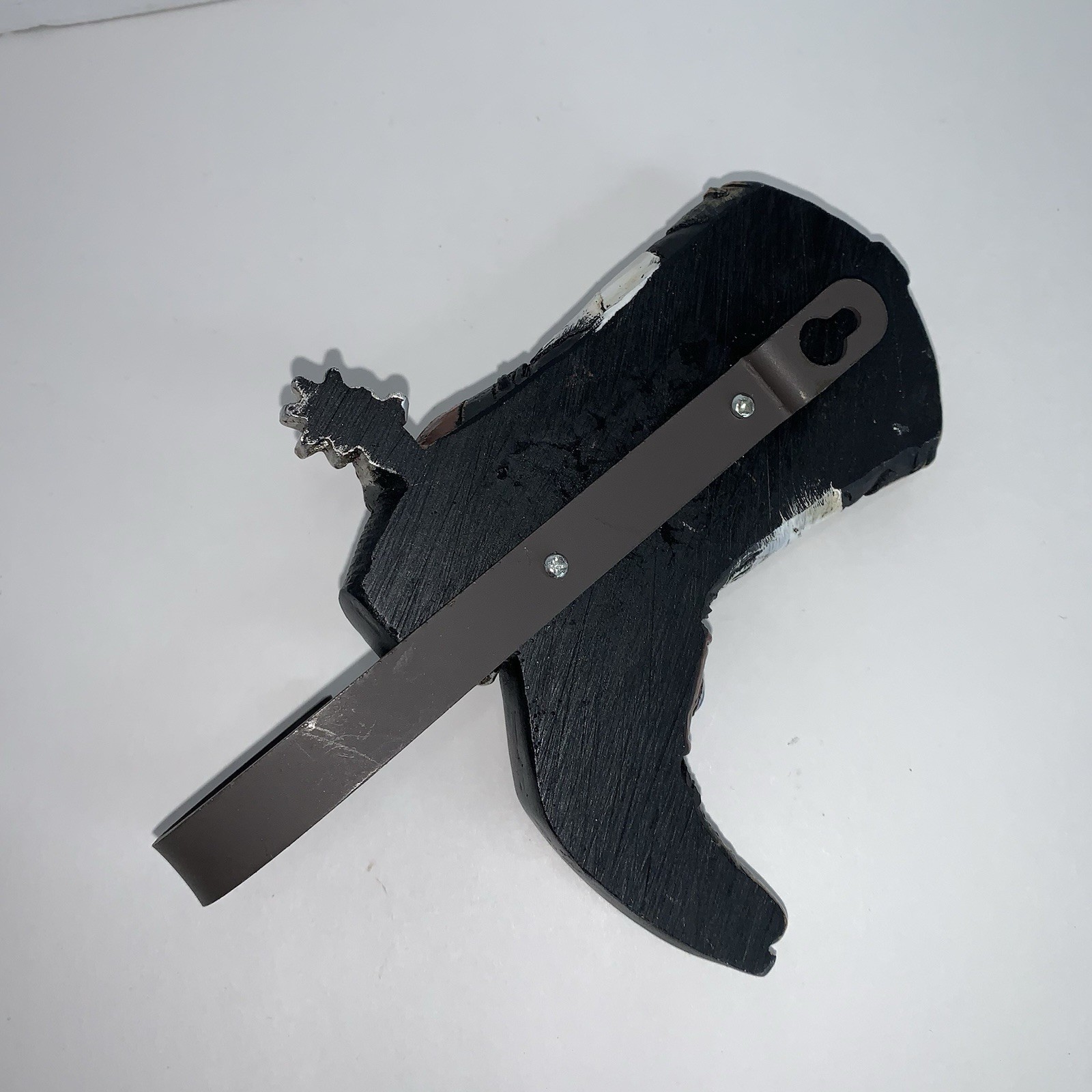 Cowboy Boot Metal Wall Hook Blue Stones Wall Decoration Country Key Hook