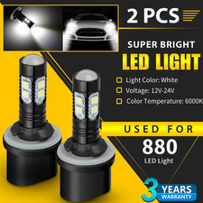 2X 880 890 892 893 899 LED Fog Light Driving Bulbs 100W 6000K White Super Bright
